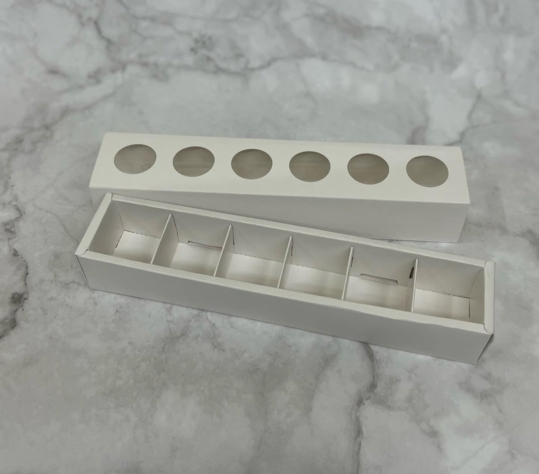 6 Cavity Chocolate Box Multiple uses size-12x2x2 inch