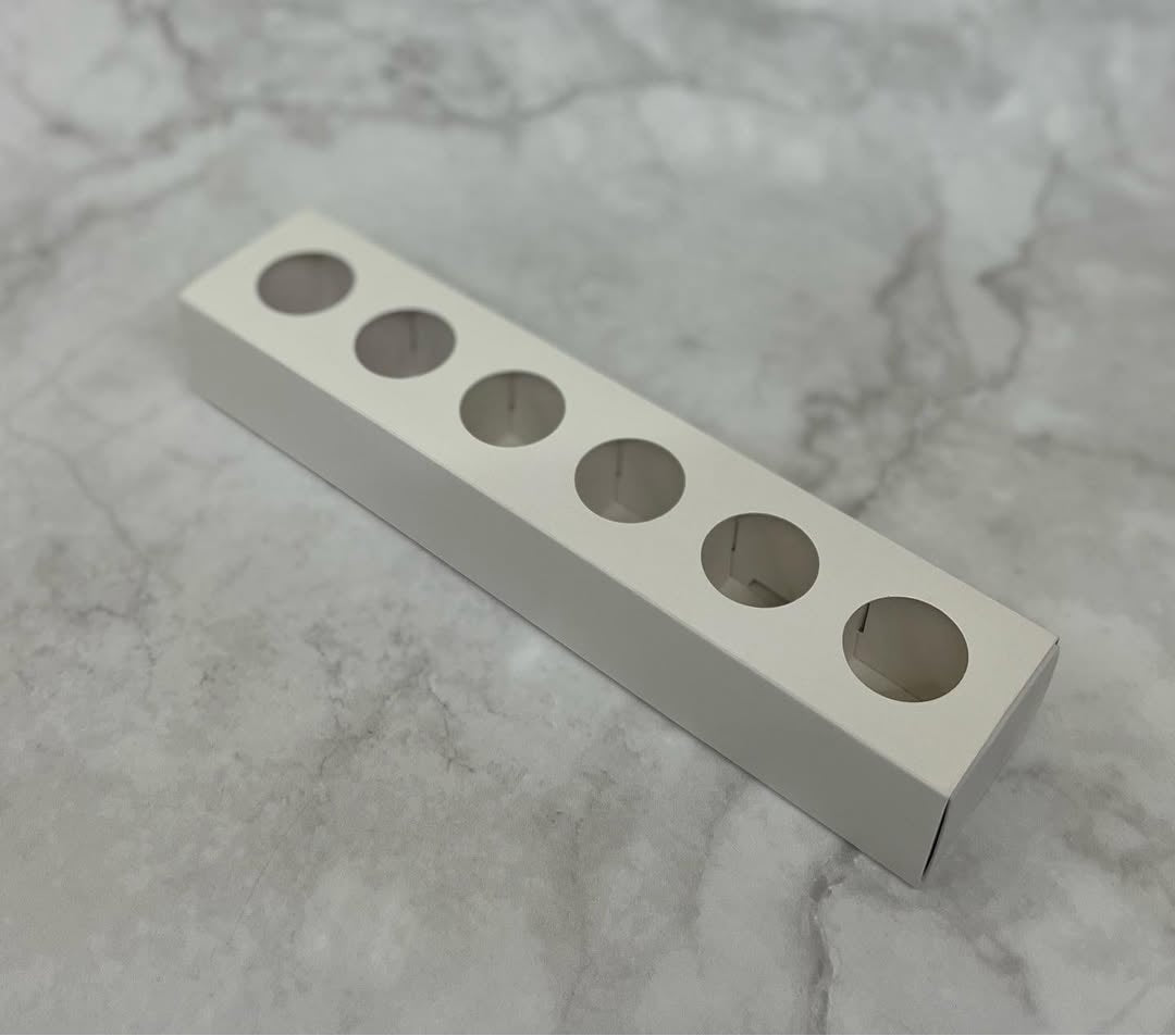 6 Cavity Chocolate Box Multiple uses size-12x2x2 inch