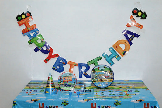 Transport Birthday Party Set