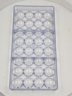 Half Round Poly Carbonate Chocolate Mould 32 Cavity