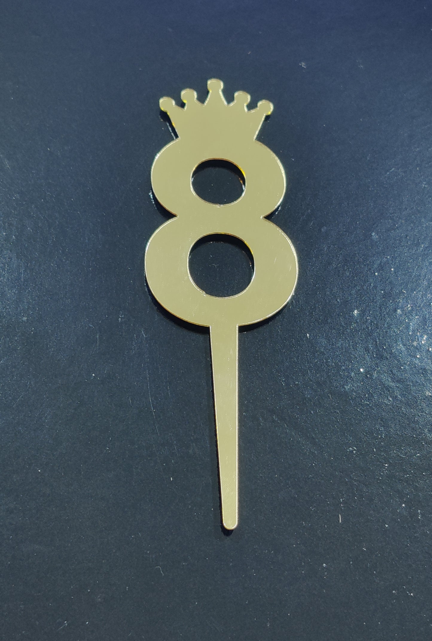 8 Number Acrylic Topper 3 inch