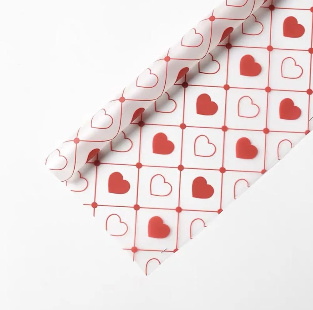 Flower Wrapping Transparent Paper Pack of 5 Size - 22x21.5 inch