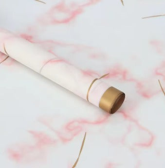 Flower Wrapping Paper White Pink Pack Of 5 Size-22x21.5 inch