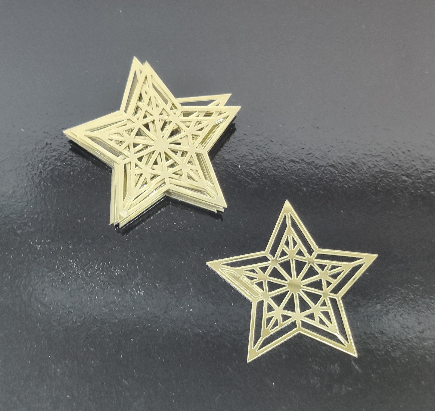Star Acrylic Topper Pack Of 10