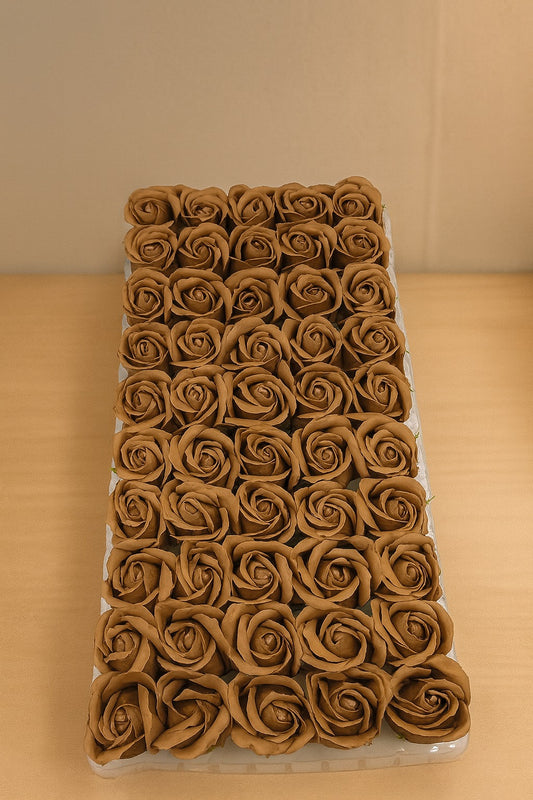 Artifical Scented Brown Rose Pack Of 50