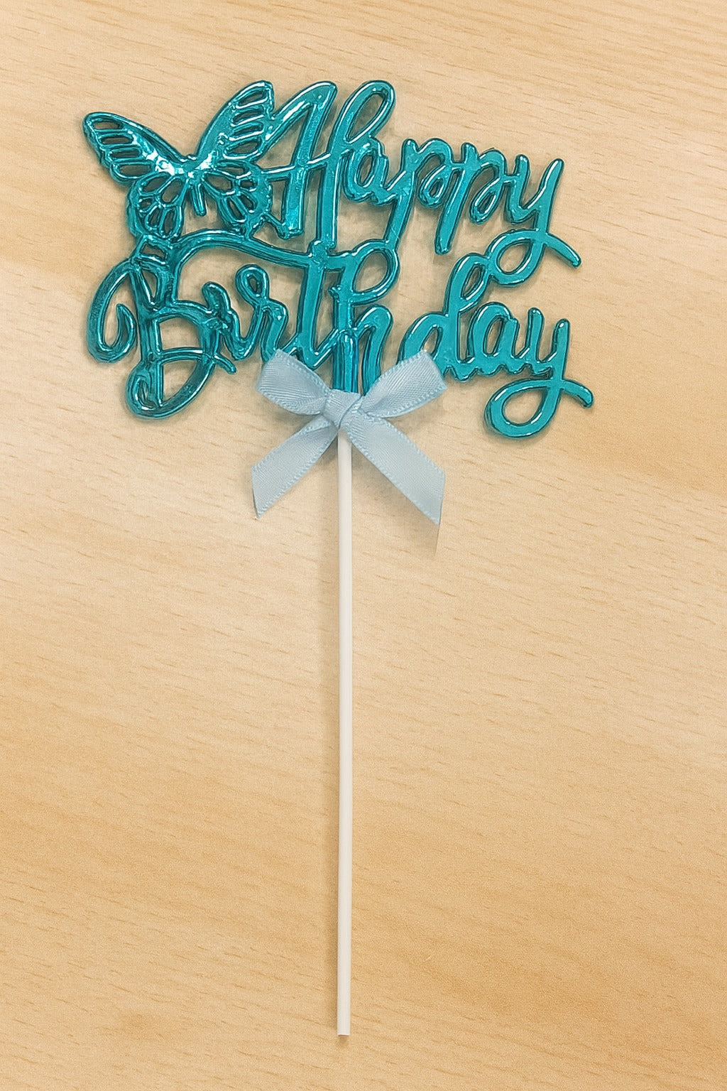 Premium Happy Birthday Blue Colour Cake Topper