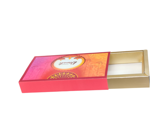 8 Cavity Slider Diwali Box For Chocolate and Brownie Size 8x4x1.5 Inch