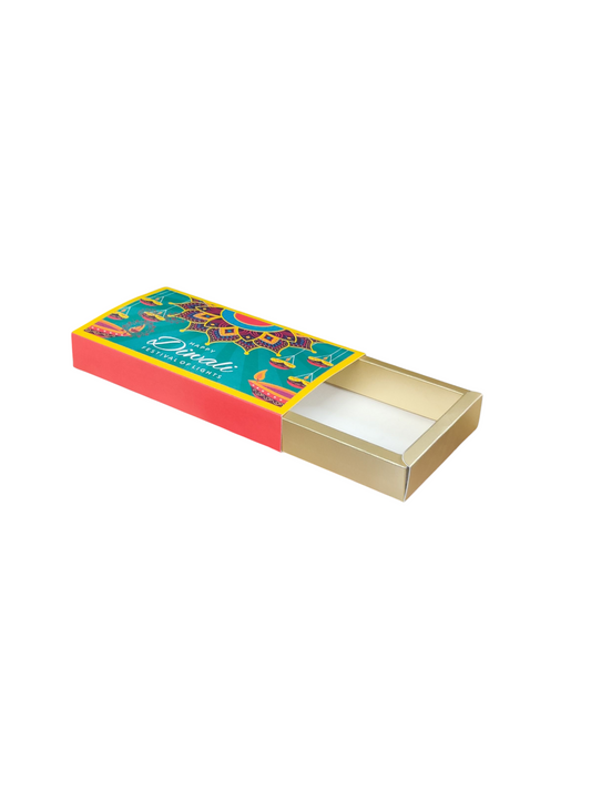 8 Cavity Slider Diwali Box For Chocolate and Brownie Size 8x4x1.5 Inch