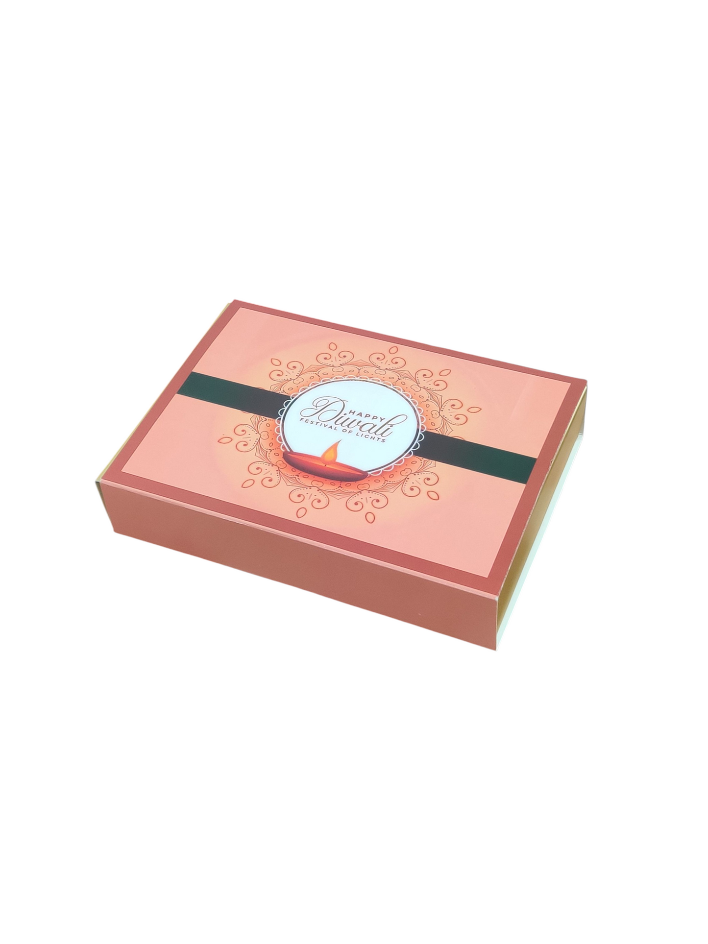 6 Cavity Slider Diwali Box For Chocolate and Brownie Size 6x4x1.5 Inch