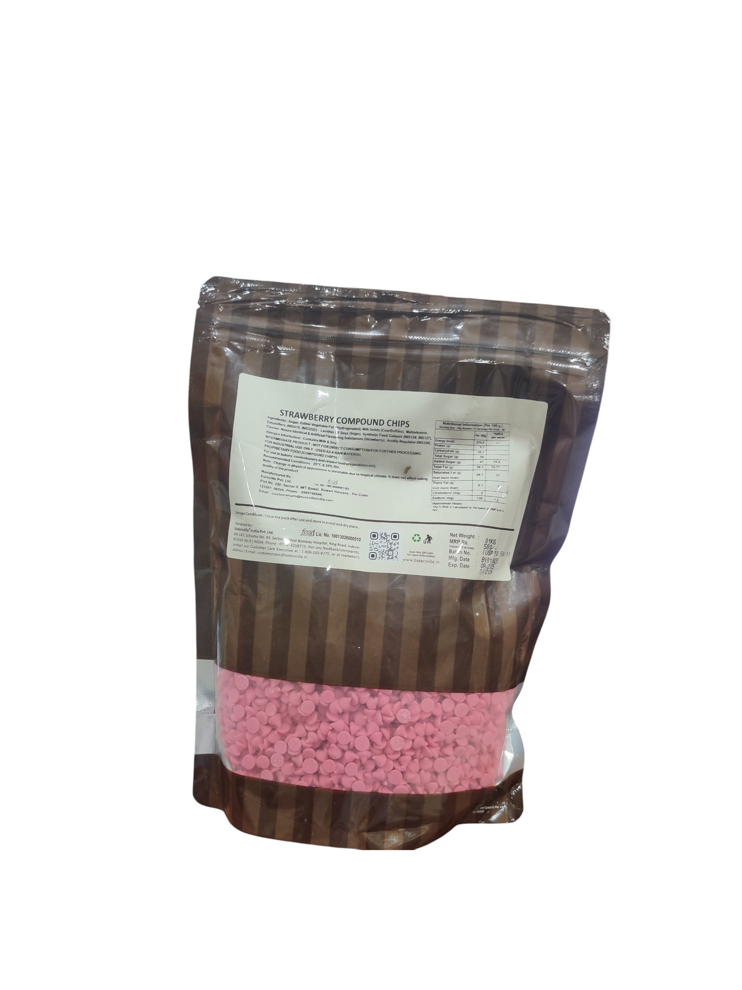 Bakersville Chocoville Strawberry Compound Chips