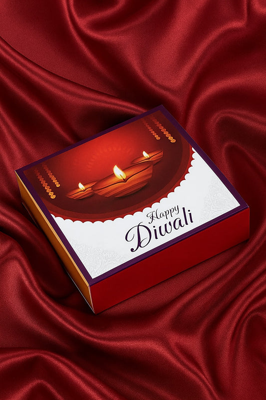 4 Cavity Slider Diwali Box For Chocolate and Brownie Size 4x4x1.5 Inch