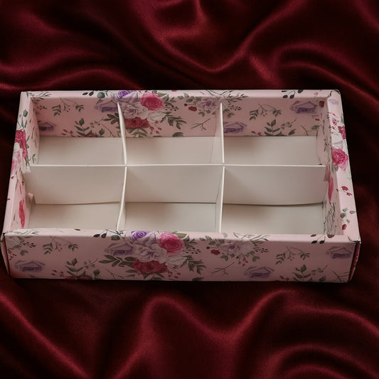 6 Section Diwali Box Pack of 5 Size - 9x6x2 inch