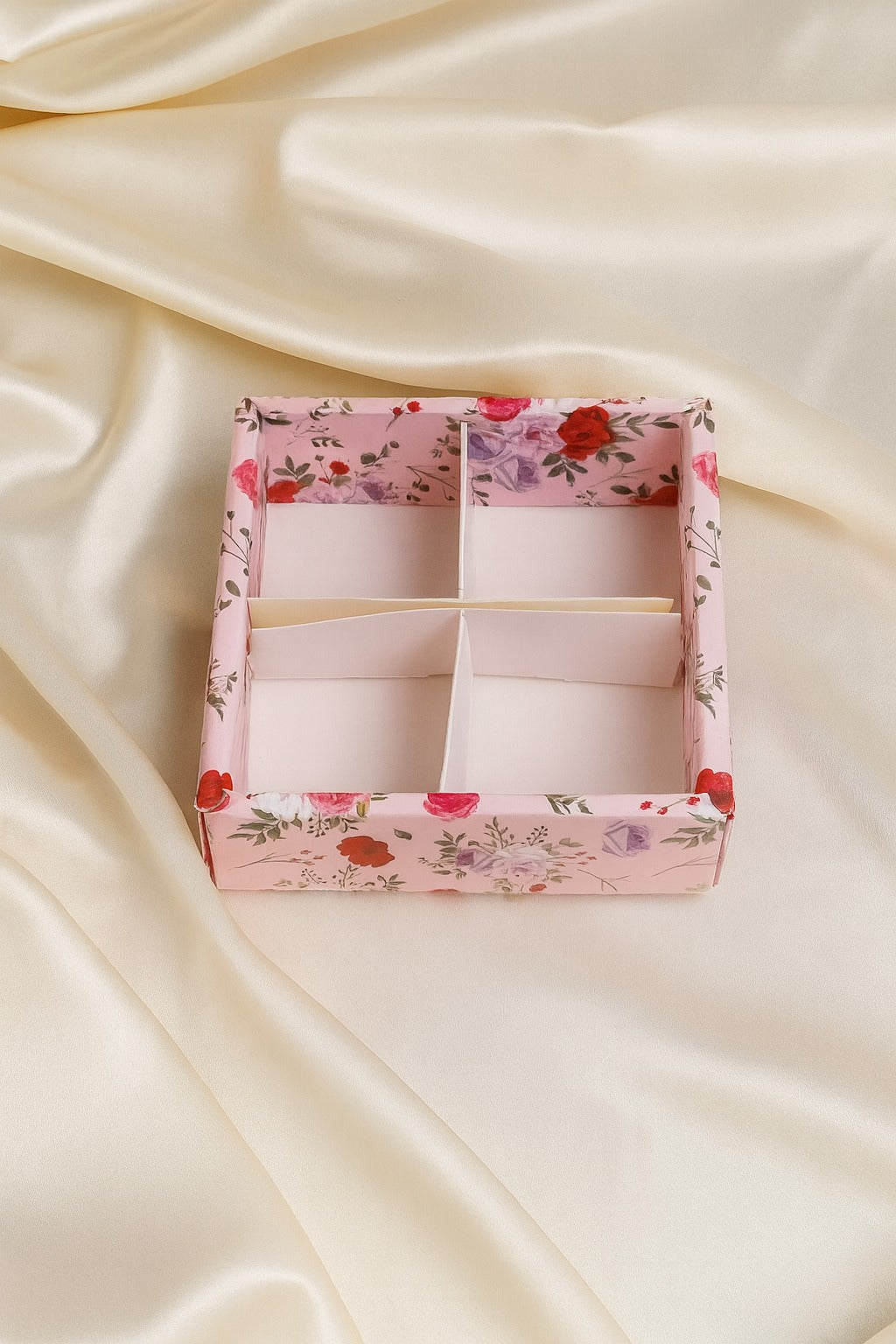 4 Section Diwali Box Pack of 5  Size -6x6x2 inch