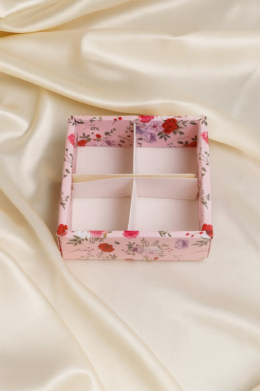 4 Section Diwali Box Pack of 5  Size -6x6x2 inch