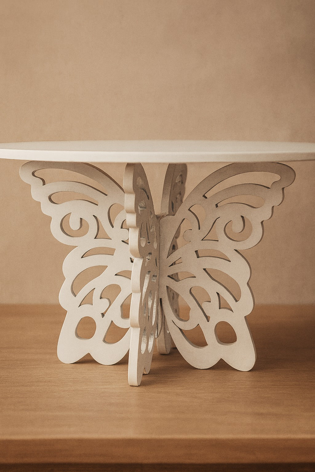 Butterfly wooden Cake stand