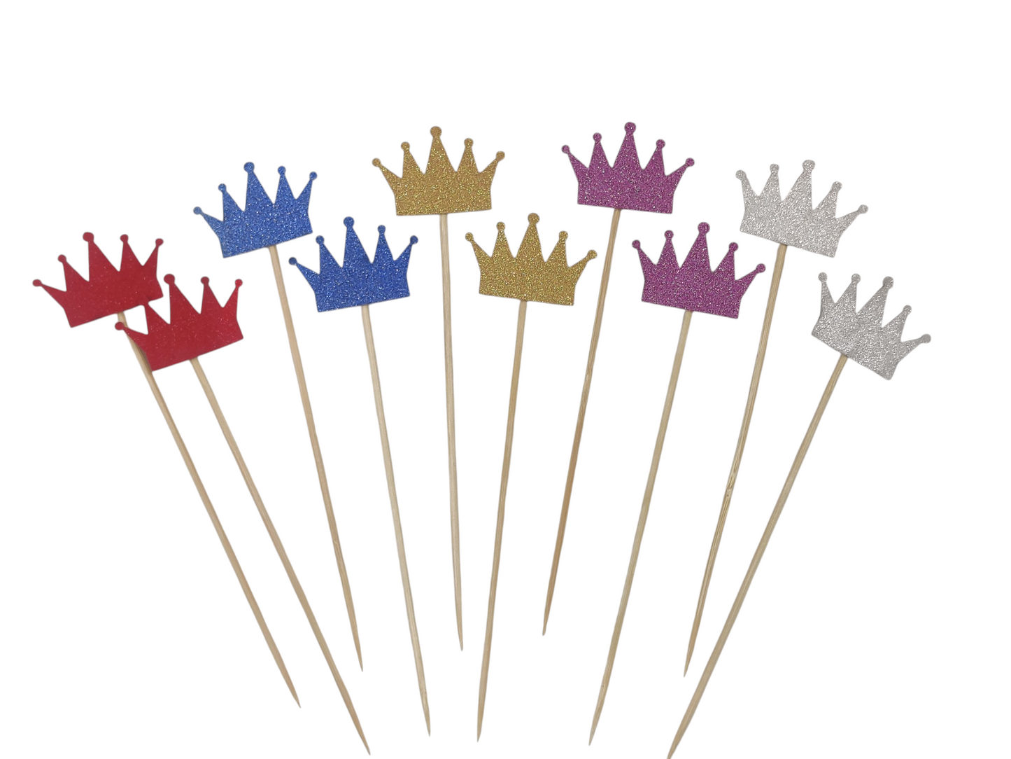 Colourfull Crown Topper Pack Of 10 (LWA-018)