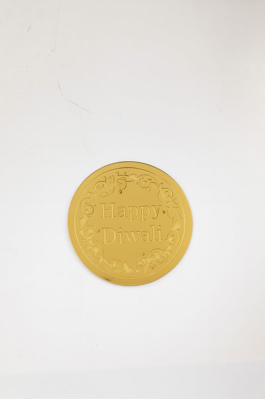 Happy Diwali Coin Pack Of 10 Size 2.5 inch