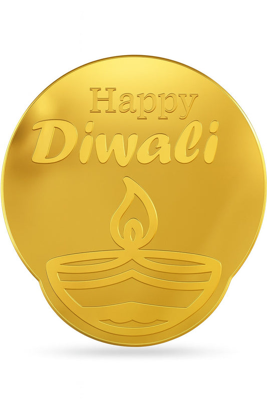 Happy Diwali Coin Pack Of 10 Size 2.5 inch