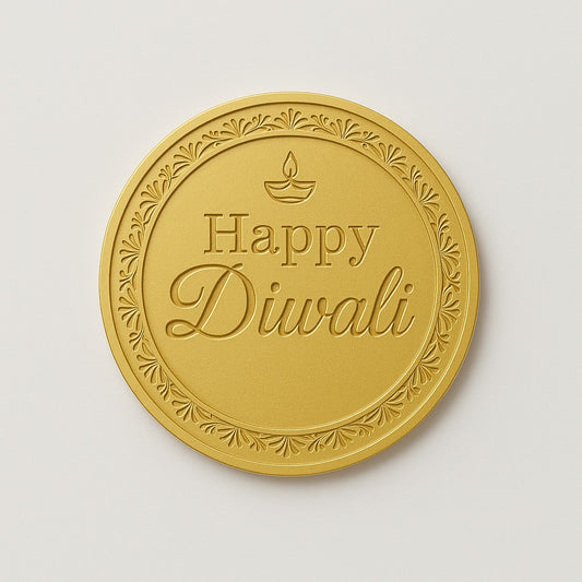 Happy Diwali Coin Pack Of 10 Size 2.5 inch