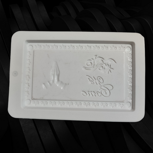 Welcome bar silicon mould (random colour) size 4.7x3 inch