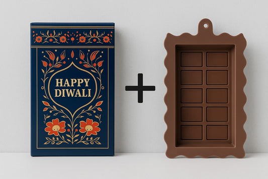 Diwali Bar Box pack of 10 with 1 kunafa bar Mould