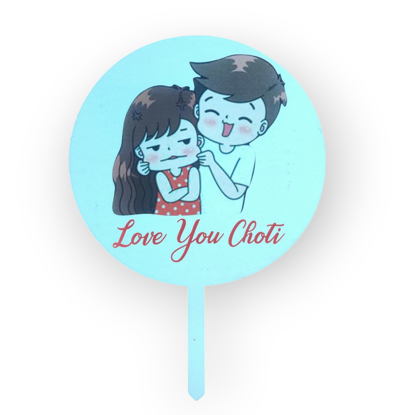Love you Choti Acrylic Cake Topper
