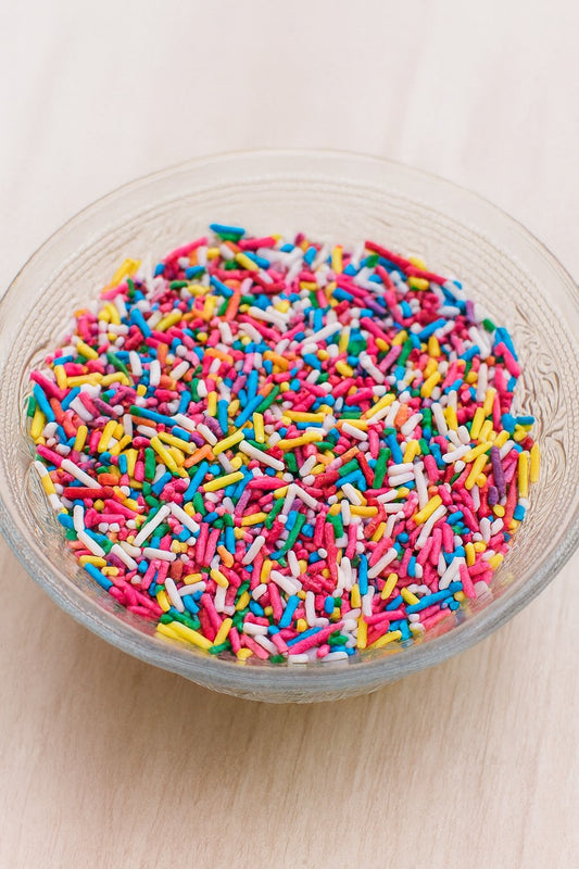 Wow Confetti Vermicelli & Coloured Balls Mix - Rainbow