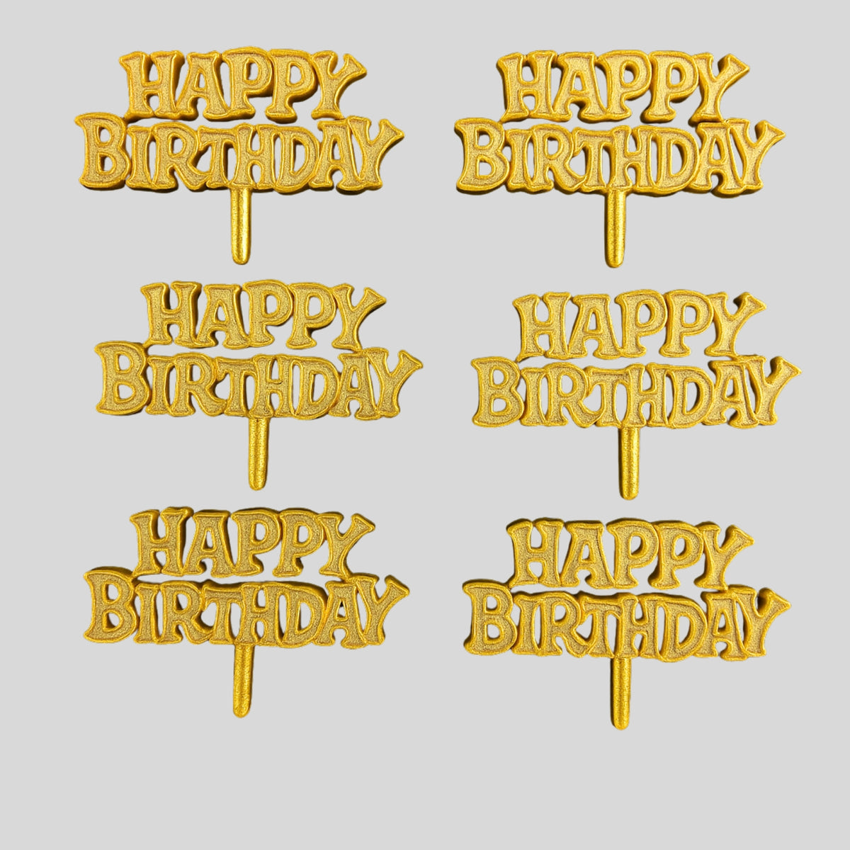Happy Birthday Tag Golden Pack of 60