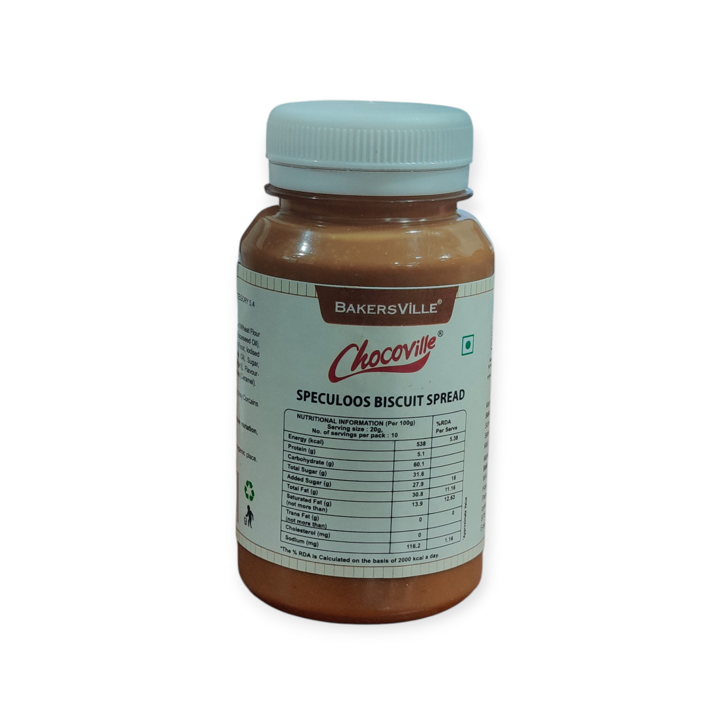 Bakersville Chocoville Speculoos Biscuit Spread 200gm