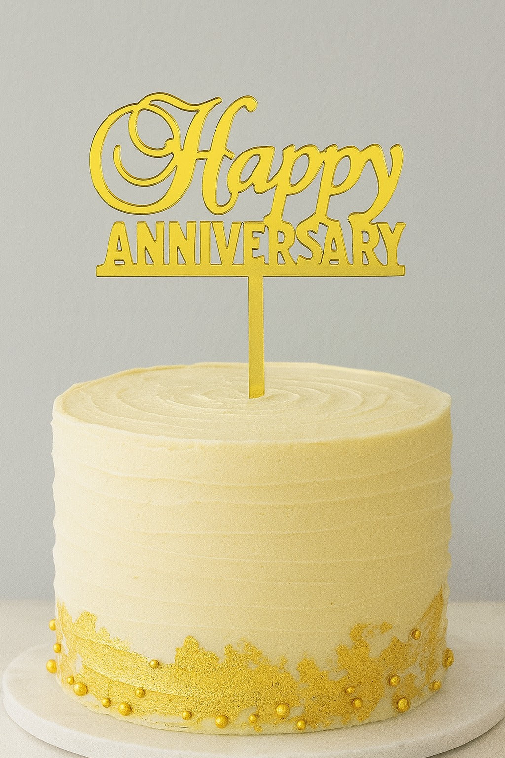 Happy Anniversary Economic Topper