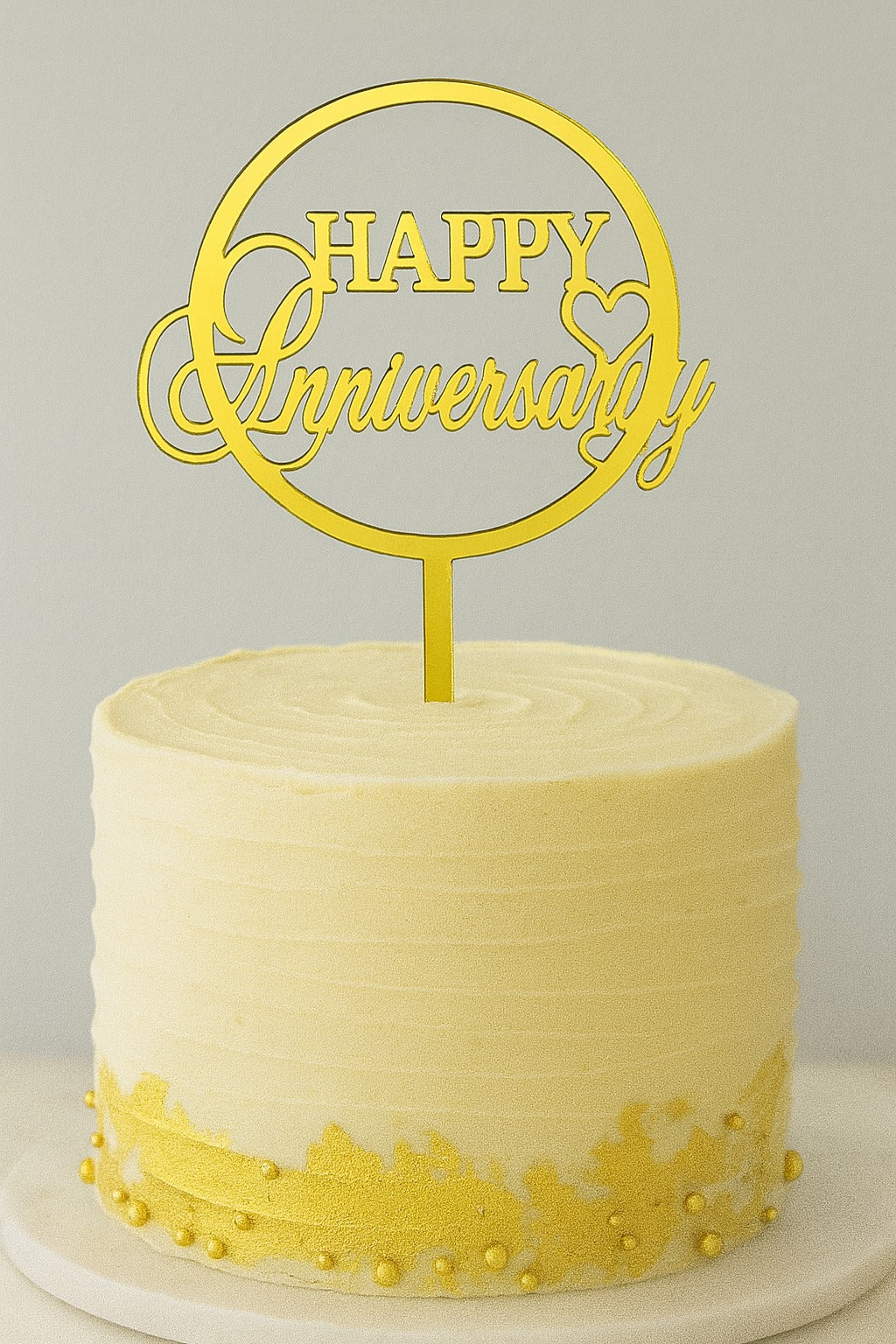 Happy Anniversary Economic Topper