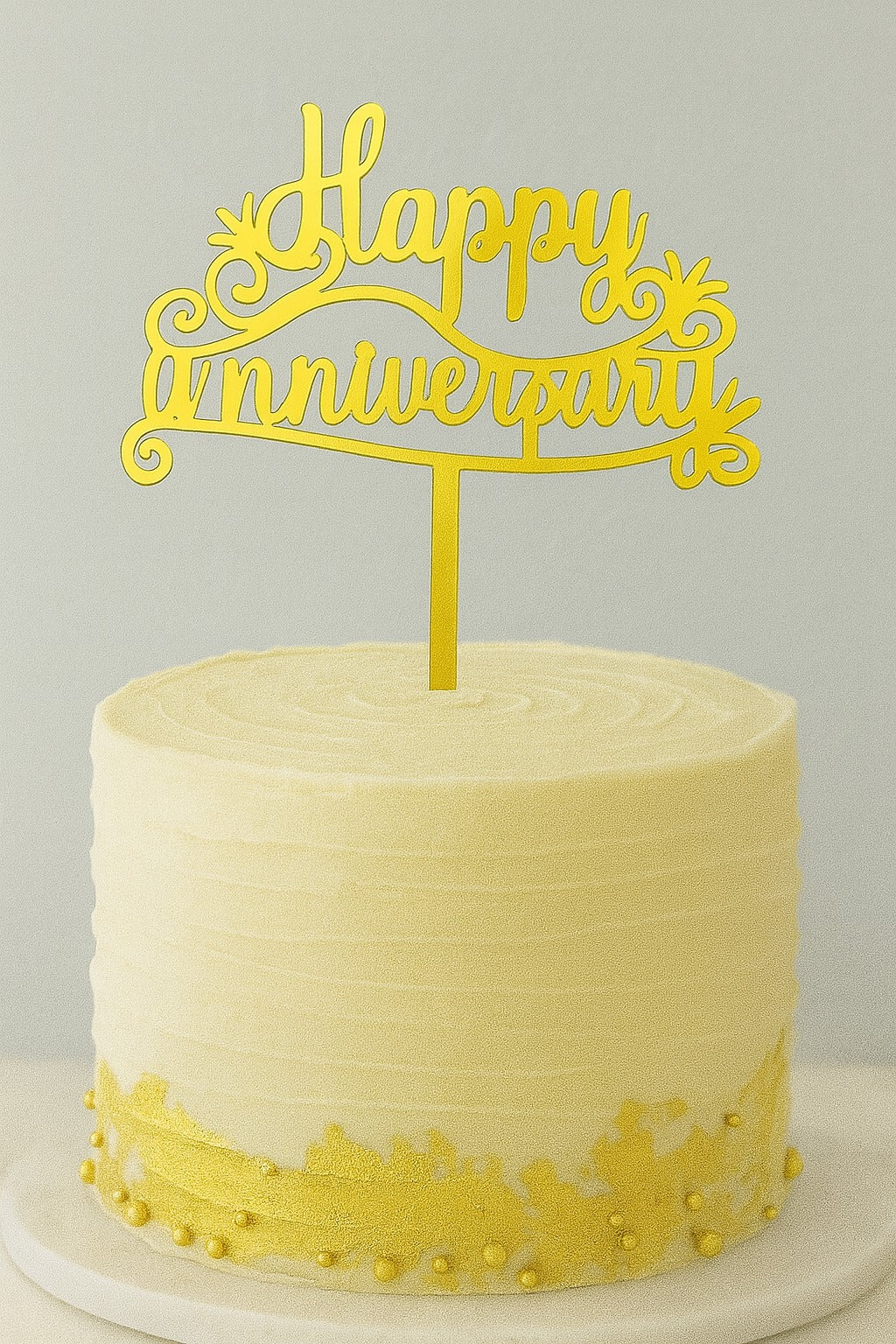 Happy Anniversary Economic Topper