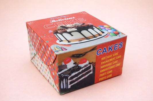 Printed Cake Box Size - 7x7x5 inch