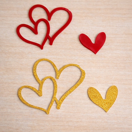 Heart Cut-Out Acrylic Cake Topper