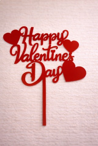 Happy Valentine's Day Acrylic  Topper