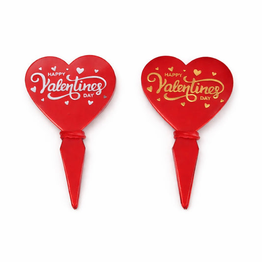 Valentine's Day Cake topper Pack Of 50 (Random Colour)
