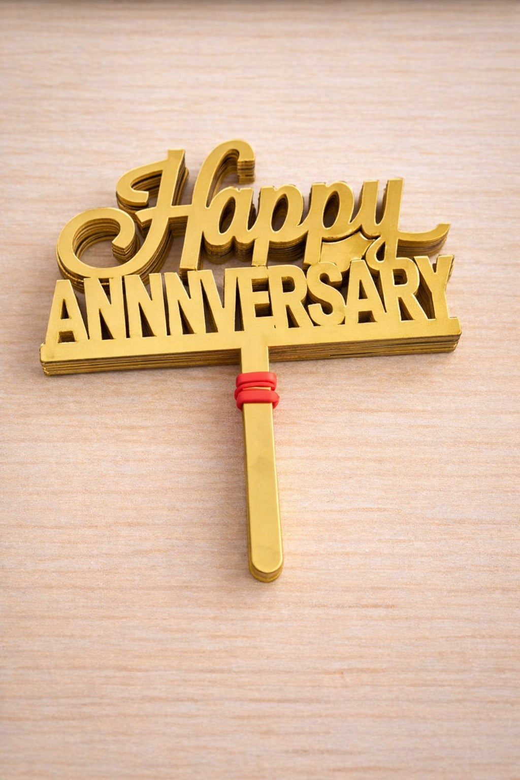 Happy Anniversary Acrylic Topper Pack Of 10