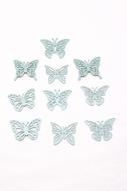Mint green laser cut Butterfly Pack Of 10