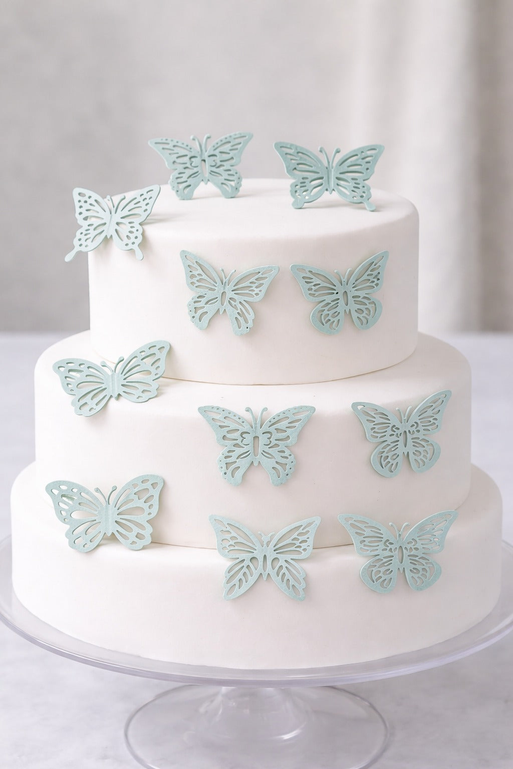 Mint green laser cut Butterfly Pack Of 10
