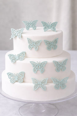 Mint green laser cut Butterfly Pack Of 10
