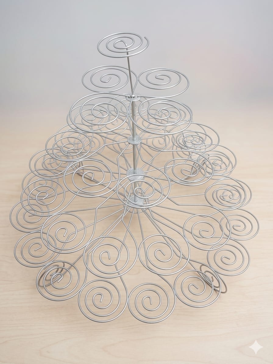 5 tier metal cupcake stand