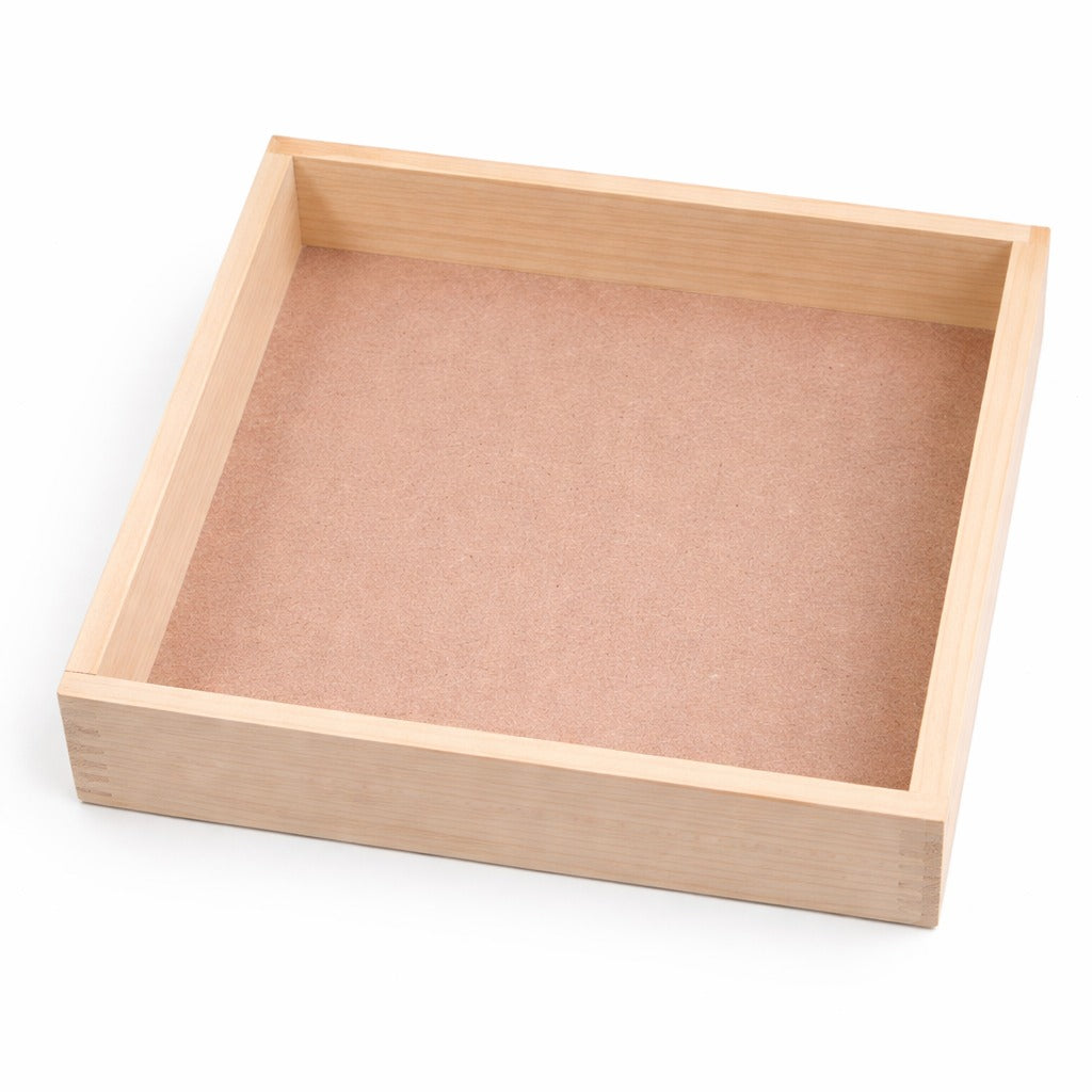 Square Wooden Hamper Tray Size 7x7x2 inch
