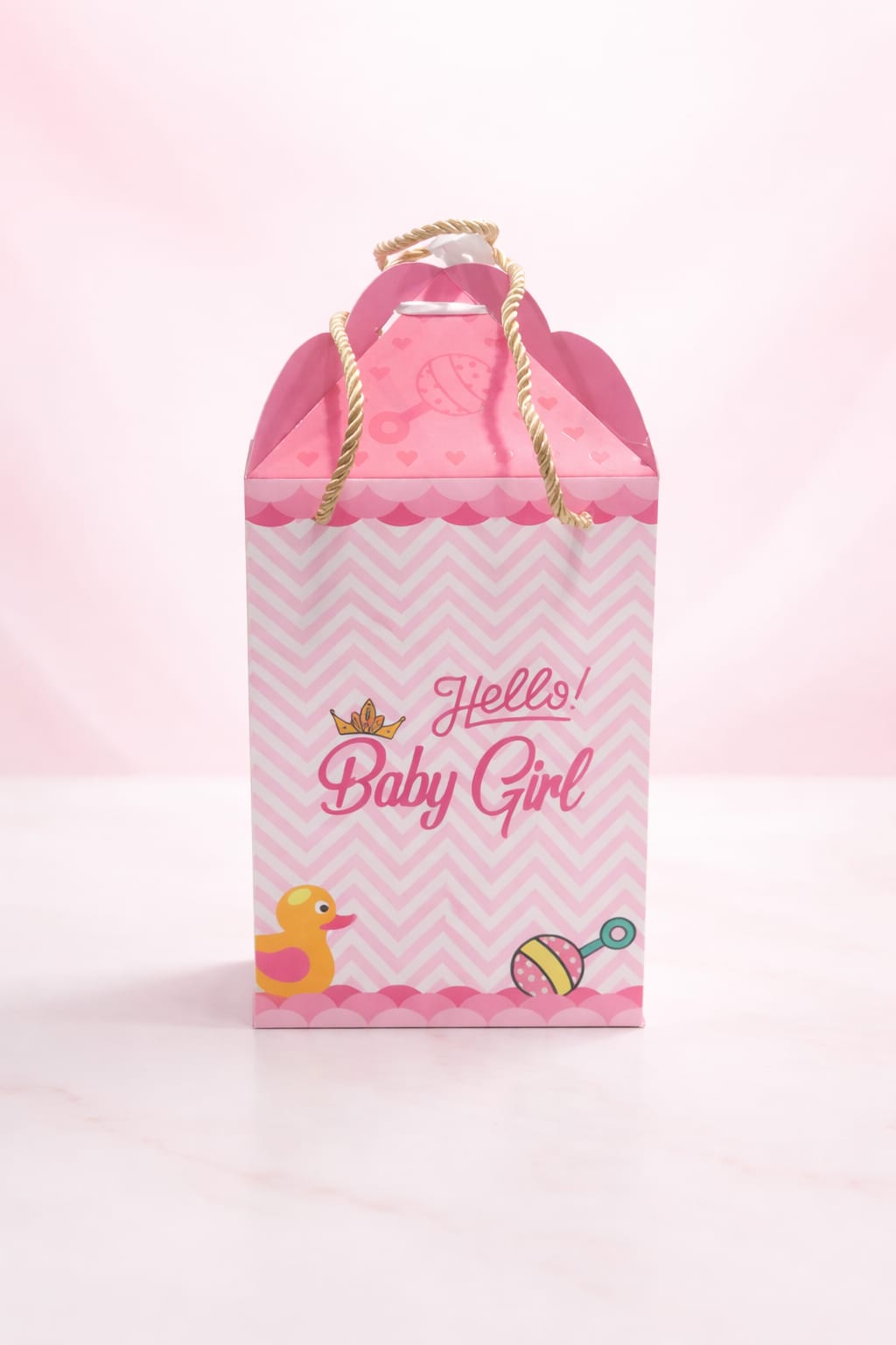 Hamper Box Baby Girl Pack Of 5 Size - 6x6x9 inch