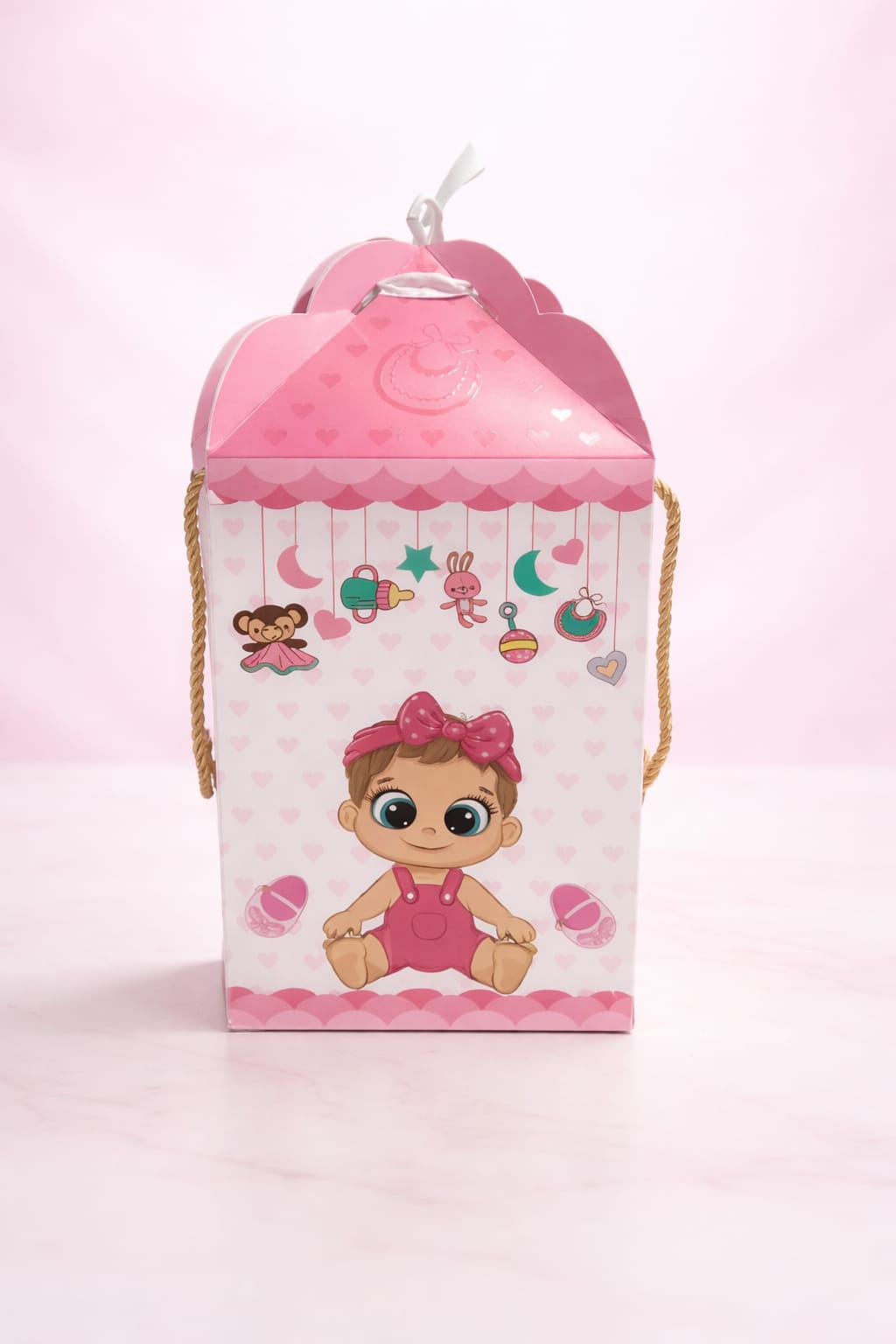 Hamper Box Baby Girl Pack Of 5 Size - 6x6x9 inch
