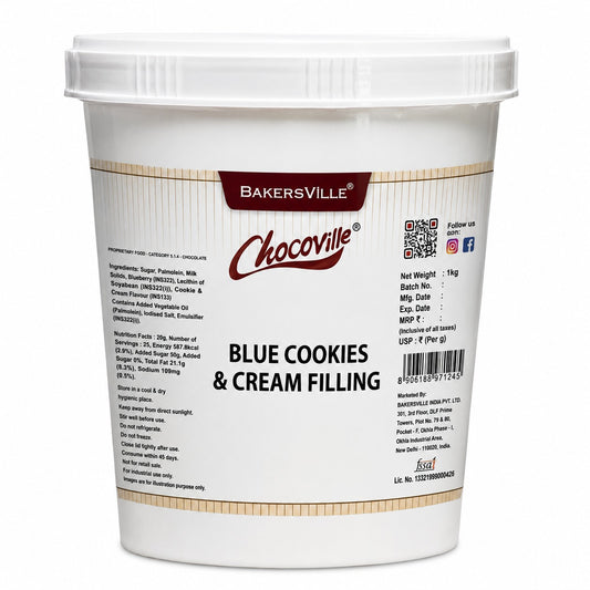 Bakersville Blue Cookies & Cream Filling 1 kg