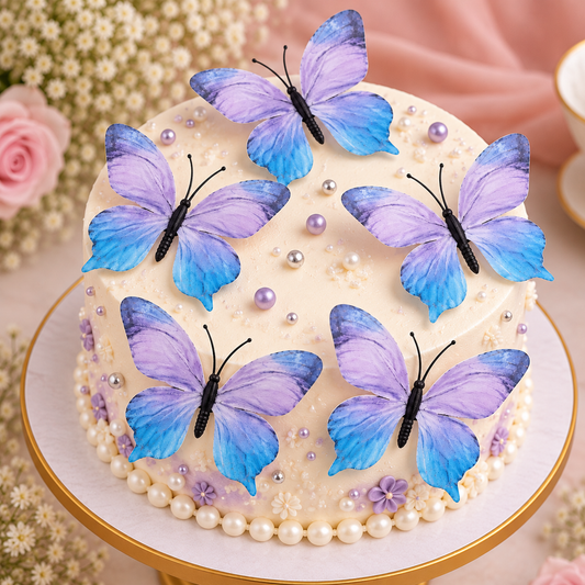 Lavender Butterfly Set of 5