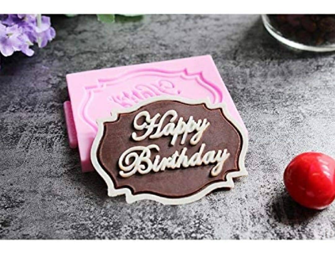 happy birthday Fondant mould