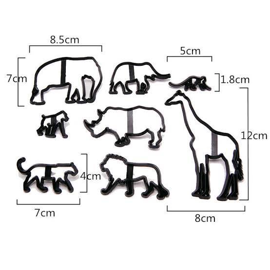 8 pc animal cutter