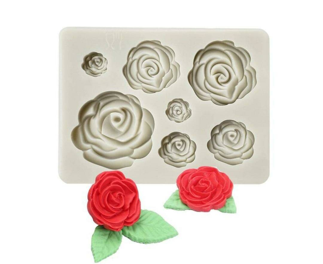 Silicon Fondant Rose Mould