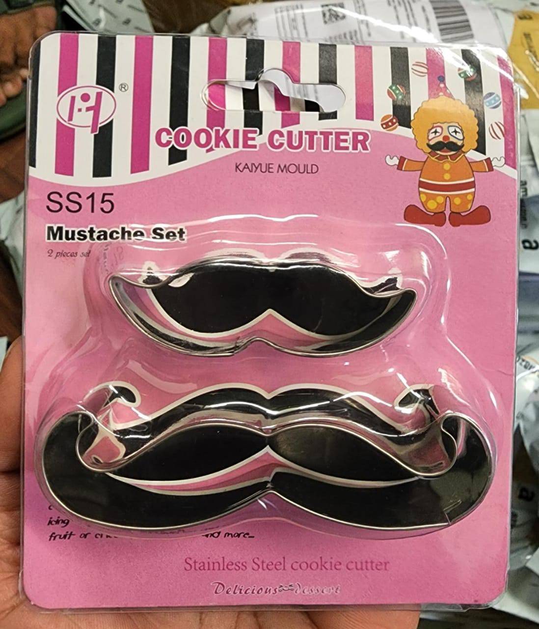 Mustache cookie cutter